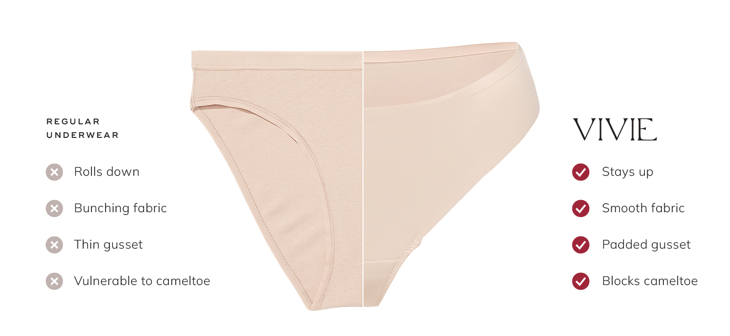 Vivie Intimates Camelno® vs. Traditional Underwear: What’s the Difference?