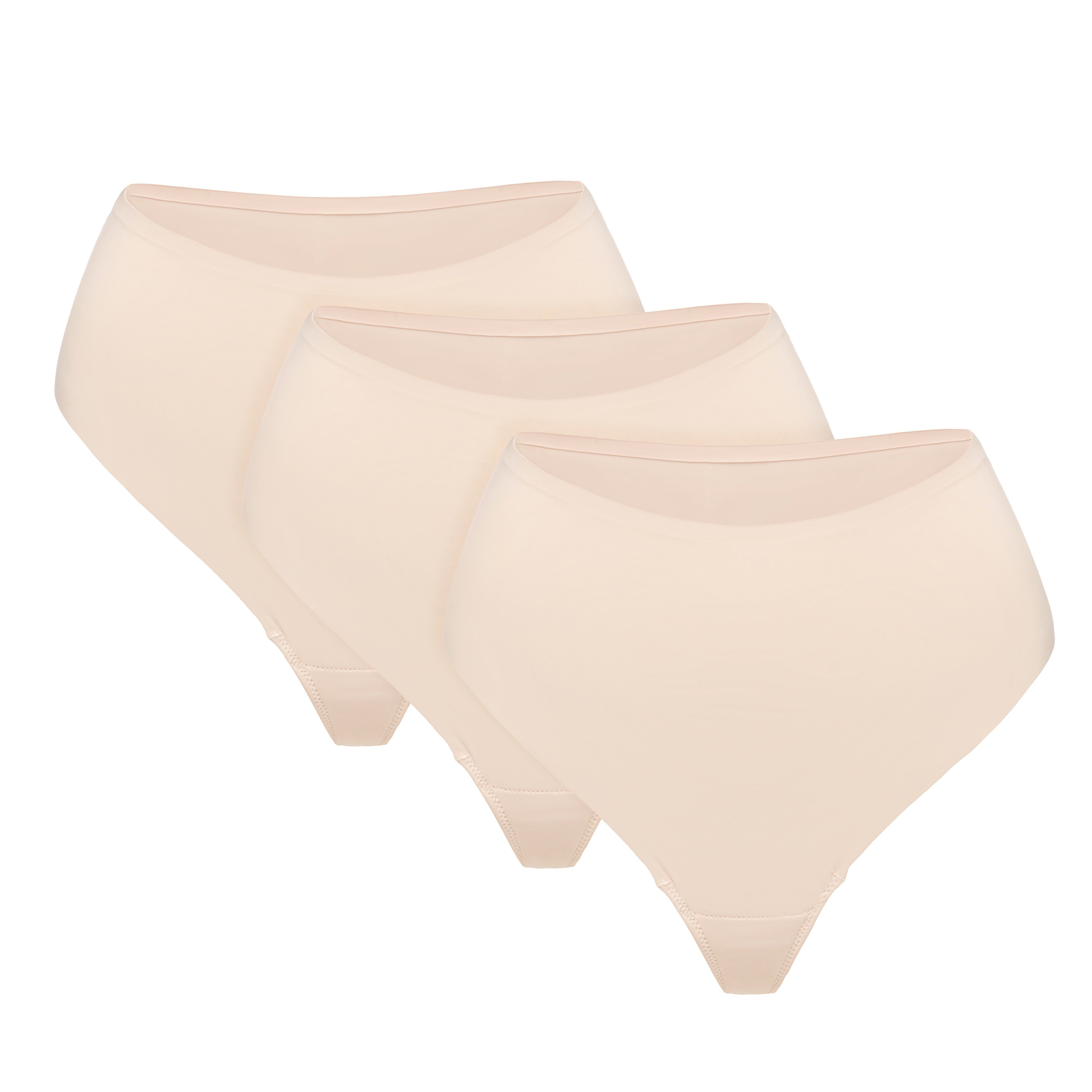 Vivie Intimates Camelno underwear 3-pack: showing the cameltoe-blocking gusset up close